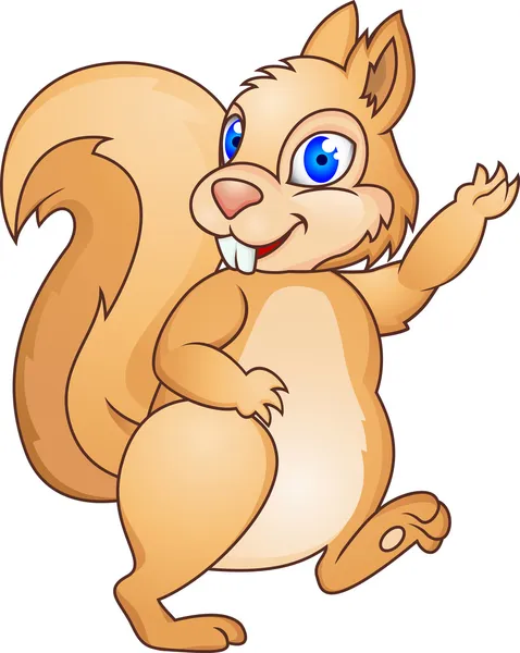 Funny squirrel — Stock Vector