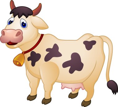 Cow cartoon clipart