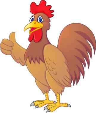 Rooster Cartoon clipart