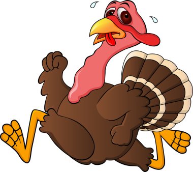 Turkey Running clipart