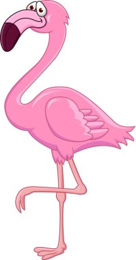 Flamingo Cartoon clipart