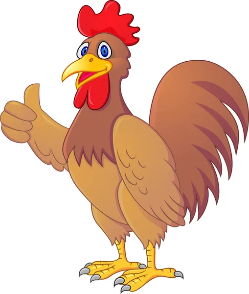 Gallo de dibujos animados — Vector de stock