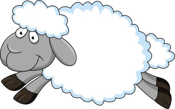 Caricature de mouton — Image vectorielle