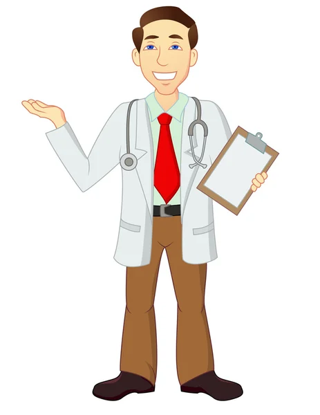 Personagem de desenho animado médico — Vetor de Stock