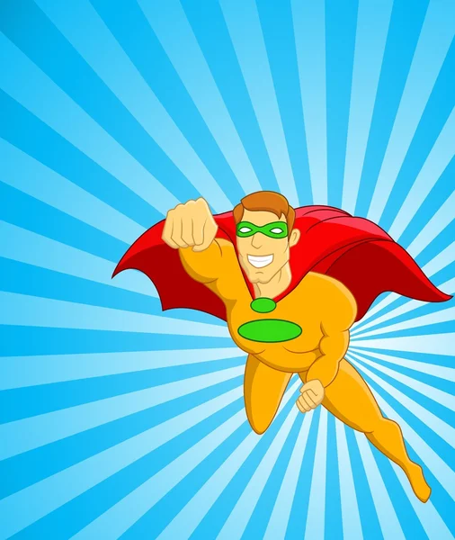 Super herói voando —  Vetores de Stock