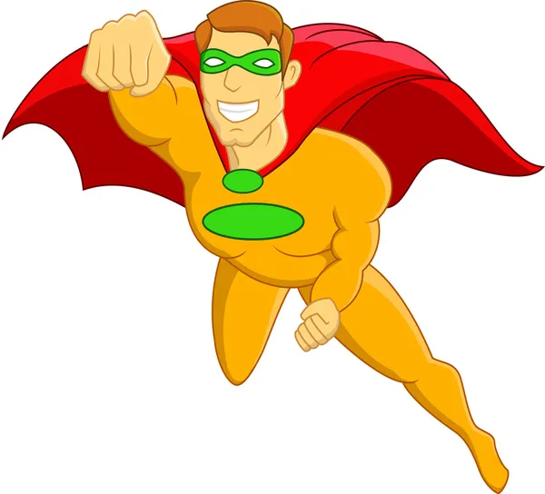 Super bohaterem latającym — Wektor stockowy