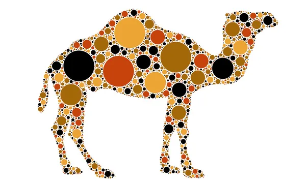 stock vector Dotted camel