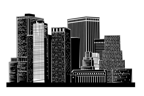 Illustration de ville — Image vectorielle