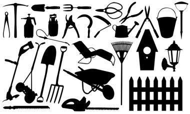 Gardening tools clipart