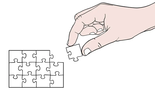 Puzzle — Vettoriale Stock
