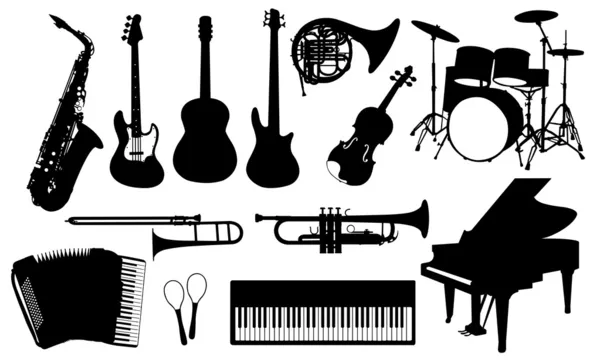 Musikinstrumente — Stockvektor