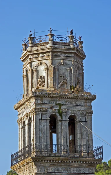 Torre da igreja na ilha de Zakynthos, Grécia — Fotografia de Stock