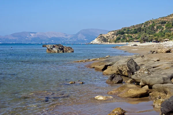 Dafne pláži na ostrově zakynthos — Stock fotografie