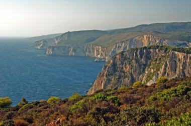 cliff zakynthos Adası ile Sahil