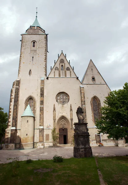 Portaal naar de gotische kerk, Polen — Stockfoto