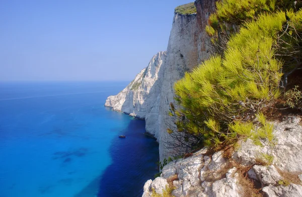 Felswand auf der Insel Sakynthos — Stockfoto
