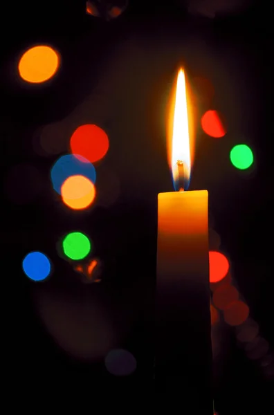 Flaming candle — Stock Photo, Image