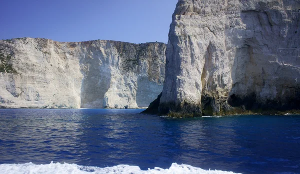 Twarz Urwisko na wyspie zakynthos — Zdjęcie stockowe