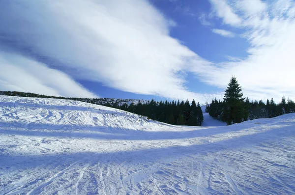 Bergen på vintern — Stockfoto