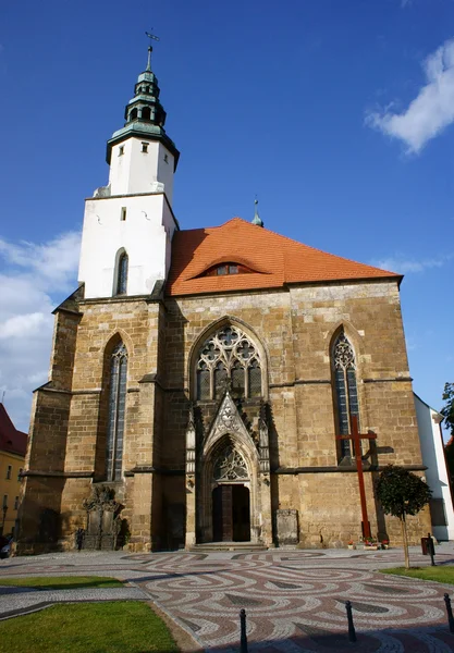 Portaal naar de gotische kerk — Stockfoto