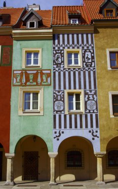 Townhouses içinde eski çarşı, poznan