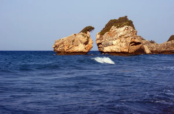 Rock on beach at Zakynthos island — Stock Photo, Image