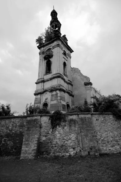 Ruin of evangelical church, Poland — Stock Photo, Image