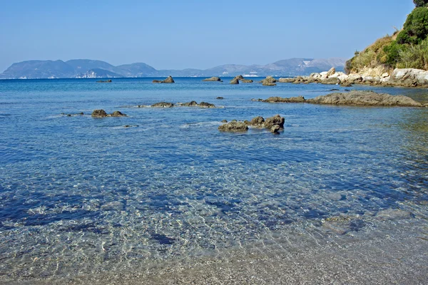Dafne stranden på ön zakynthos — Stockfoto