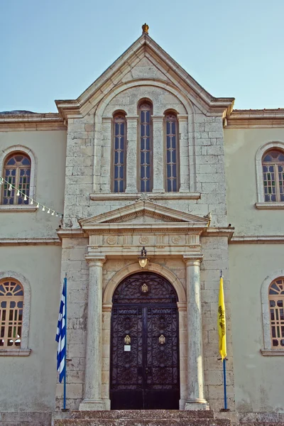 Puerta de entrada a casa en la isla de Zakynthos — Foto de Stock