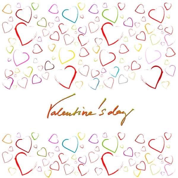 Romantic background with hearts for valentine's day | vector — Stock Vector