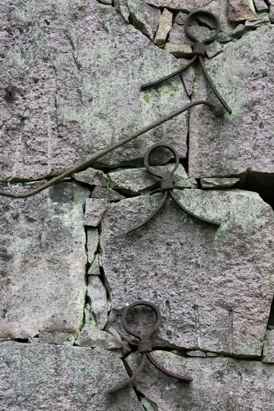 Textuur van oude stenen muur — Stockfoto