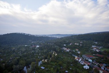 kavşak, yol çok detaylı hava Şehir Manzaralı