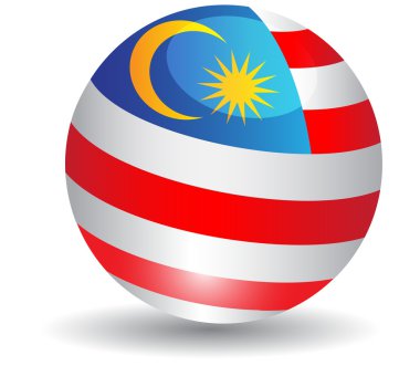 bayrak malaysia.vector Küre