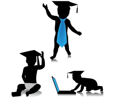 master.vector şapkalı bir çocuk