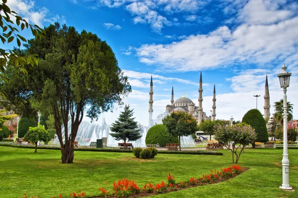 Den blå moské, istanbul, Turkiet Royaltyfria Stockfoton