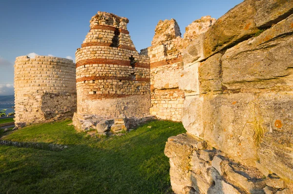 Fort van de oude stad nessebar, Bulgarije Stockfoto