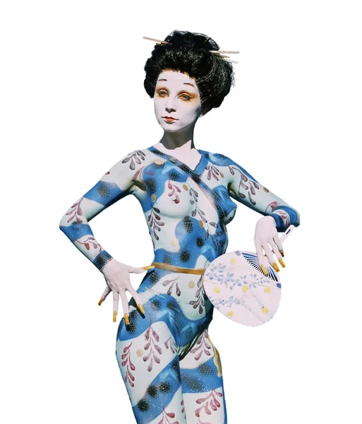 stock image Bodypainted girl