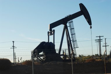 Oil worker with yellow hardhat clipart