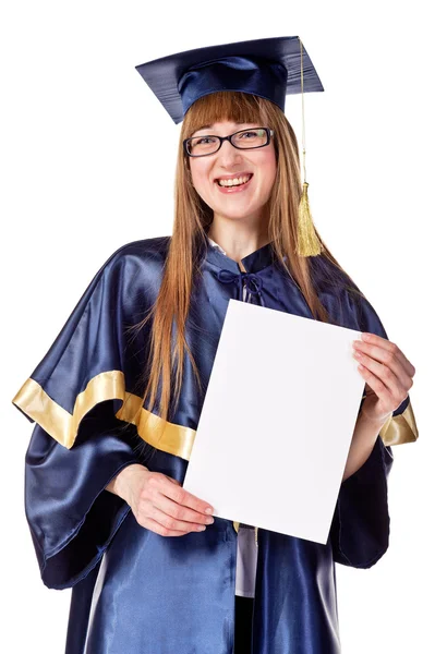 Young graduation woman — Stock Photo, Image