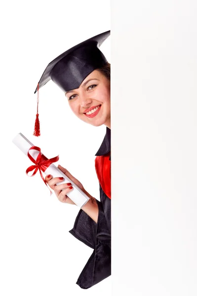 Blank sign - Graduates — Stock Photo, Image