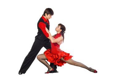 Tango dansçılar içinde hareket