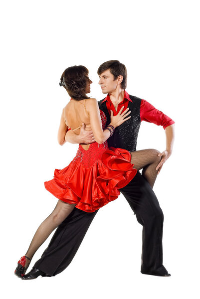 Elegance tango dancers