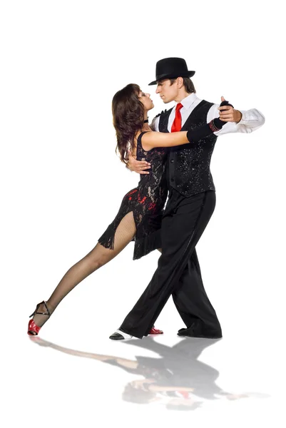 Dançarinos de tango Fotografias De Stock Royalty-Free