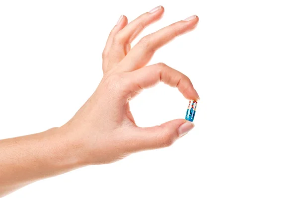 stock image Hand and pill