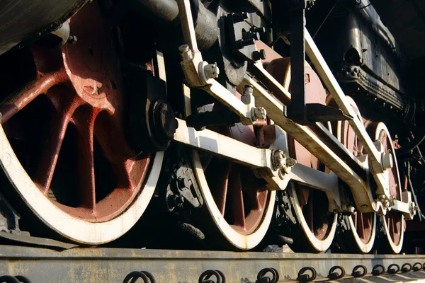 stock image Wheel steam train