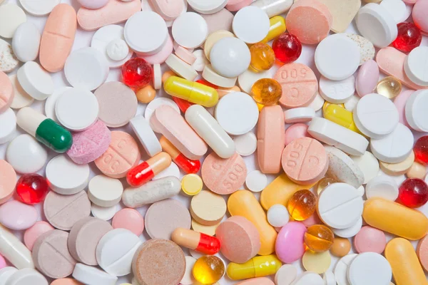 Un montón de pastillas como fondo — Foto de Stock
