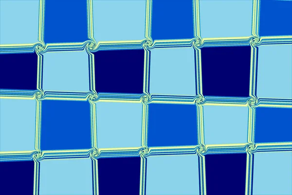 Abstract square blue and yellow background — Stock Photo, Image