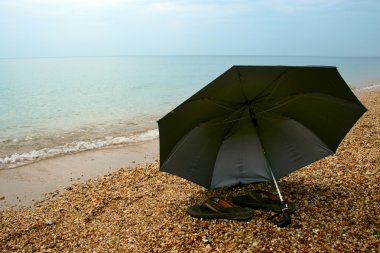 Plajda şemsiye