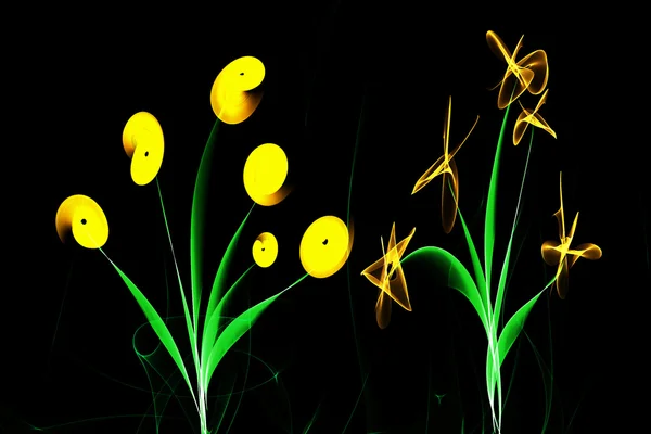Abstrakte Blumen Illustration. — Stockfoto