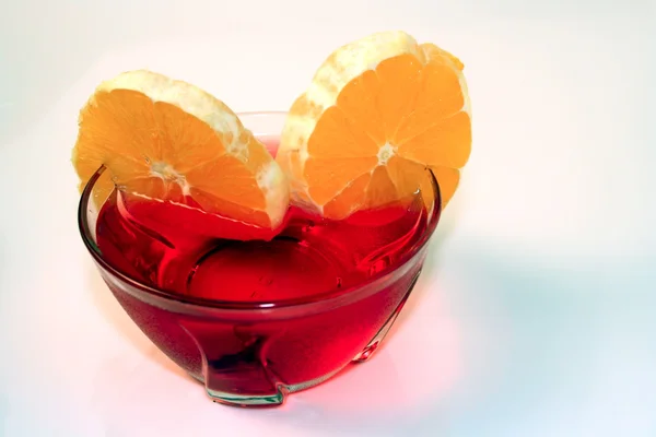 Jelly with orange — Stock Photo, Image